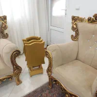 مبل سلطنتی ۷ نفره طلایی|مبلمان خانگی و میز عسلی|بیرجند, |دیوار