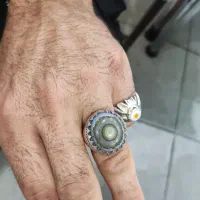 انگشتر نقره دست‌ساز بقرانی نی نی مژه دار