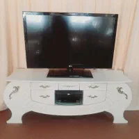 آینه کنسول به همراه میز تلویزیون ست|بوفه، ویترین، کنسول|دورود, |دیوار