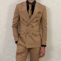 کت وشلوار قهوه‌ای نسکافه ای هست