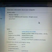 لپ تاب لنوو core i7 رم 8 GB|رایانه همراه|تهران, جنت‌آباد شمالی|دیوار