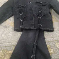 کت و شلوار لی دخترانه|کفش و لباس بچه|لردگان, |دیوار