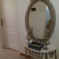 آیینه شمعدان برنجی برنجش خالص