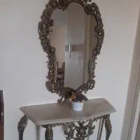 ایینه کنسول برنز قدیمی