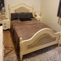 تخت تمام چوب عرص ۱۲۰ +تشک کاملا سالم تمام طبی