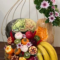 میوه آرایی و حکاکی کدو و هندوانه یلدایی عروس|صنایع دستی و سایر لوازم تزئینی|تهران, افسریه جنوبی|دیوار