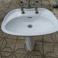 سنگ روشویی وشیر مخلوط ویکعدد شیر مخلوط توالت