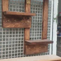 شلف چوبی|کتابخانه، شلف، قفسه‌های دیواری|قم, وادی السلام|دیوار