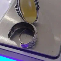 نقره انگشتر و گوشواره تک