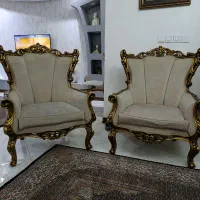 مبل سلطنتی هفت نفر با میز نهارخوری ۸نفره|مبلمان خانگی و میز عسلی|تهران, اسفندیاری|دیوار