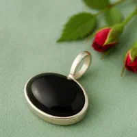 پلاک نقره عقیق جزع