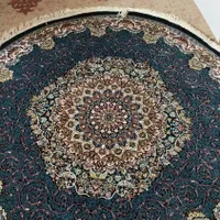 فرش گرد سورمه ای