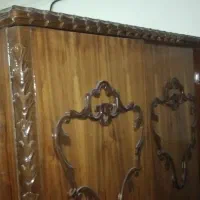 ست کمد تخت خواب و بوفه چوب گردو قدیم سالم