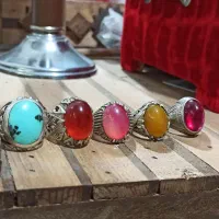 تعدادی انگشتر نقره