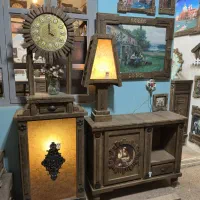 آباژور  چوبی انتیک