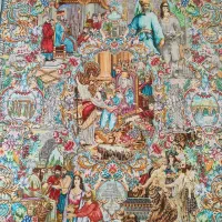 فرش دستباف سلاطین|فرش|کرمانشاه, |دیوار