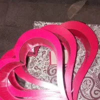 باکس قلبی چوبی سه تیکه با جاکلیدی قلبی|صنایع دستی و سایر لوازم تزئینی|نهاوند, |دیوار