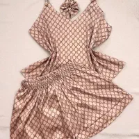 ست تاپ شورتک ساتن ترک