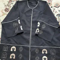 مانتو کتی و شلوار پولکی خارجی و پالتو فوتر