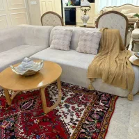 مبل مینیمال ال با میز عسلی
