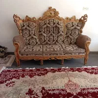 مبل هفت نفره سلطنتی درحدنو با میز مبلمان راحتی|مبلمان خانگی و میز عسلی|نجف‌آباد, کهریزسنگ|دیوار