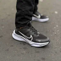 کتونی نایک زوم مشکی سفید بزرگپا 45/46/47