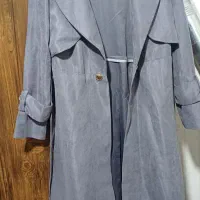 مانتو مجلسی پاییزی طوسی مزوندوز سایز ۴۰