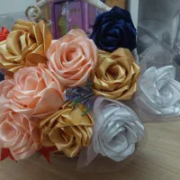 گل رز روبانی|گل مصنوعی|یزد, |دیوار