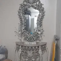 آینه شمعدان فلزی
