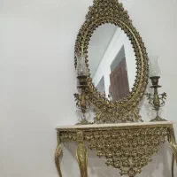 آیینه برنجی زیبا|مبلمان خانگی و میز عسلی|بروجرد, |دیوار