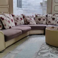 مبل ال ۹ نفره|مبلمان خانگی و میز عسلی|صحنه, |دیوار