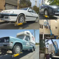 امدادخودرو،یدک کش(چرخگیر)وجرثقیل نیسانی همشهری