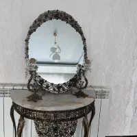 آیینه شمعدان برنزی