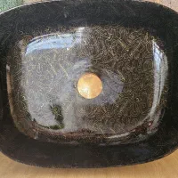 روشویی مشکی سنگی