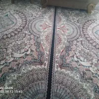 دوعدد فرش ۷۰۰شانه زمینه سرمه ای کم استفاده شده|فرش|رشت, حمیدیان|دیوار