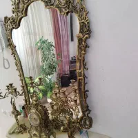 آینه شمعدان برنز|آینه|ایلام, |دیوار
