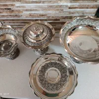 ظرف مسی ۴ تیکه|ظروف سرو و پذیرایی|تهران, مولوی|دیوار