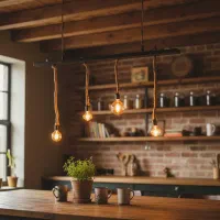 چراغ ادیسونی / لوستر مدرن / آویز سقفی