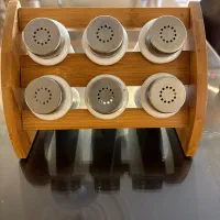 جا ادویه بامبو|ظروف نگهدارنده، پلاستیکی، یک‌بارمصرف|گرگان, |دیوار