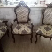مبل چوبی سلطنتی 9 نفره|مبلمان خانگی و میز عسلی|کرمانشاه, |دیوار