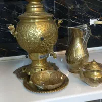 سماور طلایی قلم زنی
