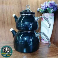 کتری قوری لعابی ترکیه ای برند کاراکا کتریقوری مشکی