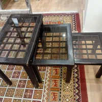 سه تیکه جنس چوب نراد|مبلمان خانگی و میز عسلی|رشت, شهرک قدس|دیوار