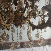 لوستر  زیبای 12 شاخه کاملا سالم + لامپ