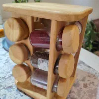 جاادویه ای چوبی و چرخان یونیک|آب‌چکان و نظم‌دهنده ظروف|تهران, وردآورد|دیوار