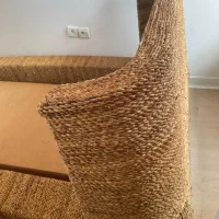 تخت کنفی تک نفره نو با تشک|تخت و سرویس خواب|ایزدشهر, |دیوار