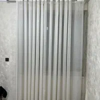۵عدد پرده دوخته شده آماده با میل پرده ها (ارزان)|پرده، رانر، رومیزی|فومن, |دیوار