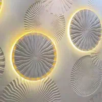 اجرای تابلو ماه ،گچبری مدرن ،پتینه،ورق طلا|تابلو، نقاشی، عکس|مشهد, هدایت|دیوار