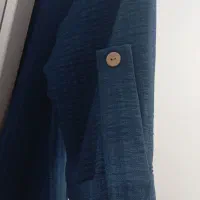 سرافون سرمه ای کمربند دار بلند|لباس|فردیس, شهرک شهید حسینی|دیوار