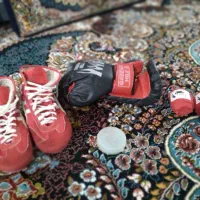 یک دست وسایل کامل بوکس|تجهیزات ورزشی|کنگاور, |دیوار